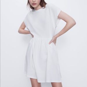 Round neck short sleeve dress